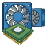 pasta térmica y ventiladores